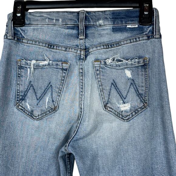 Mother Superior SZ 25 The Tomcat Jeans The Confession Distressed Rips Cropped - Picture 5 of 13